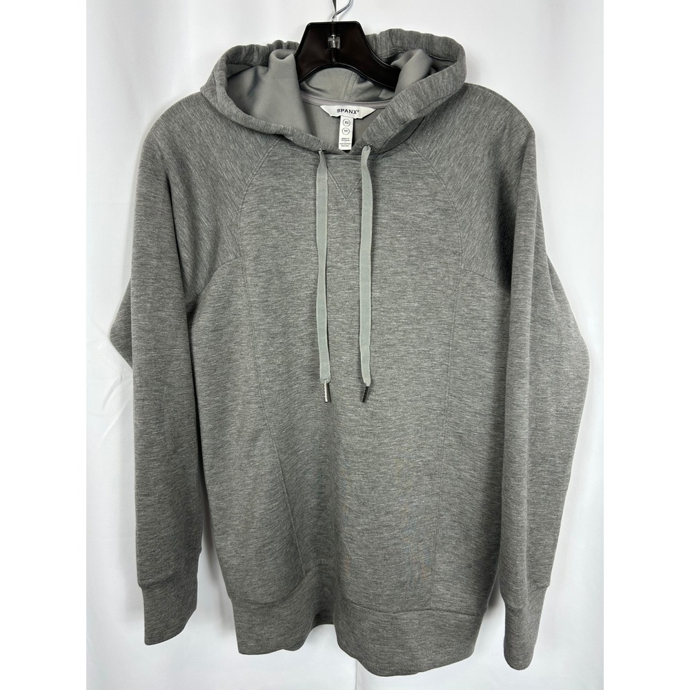 Minimalist Spanx AirEssentials Light Grey Heather Hoodie Soft Athleisure XS